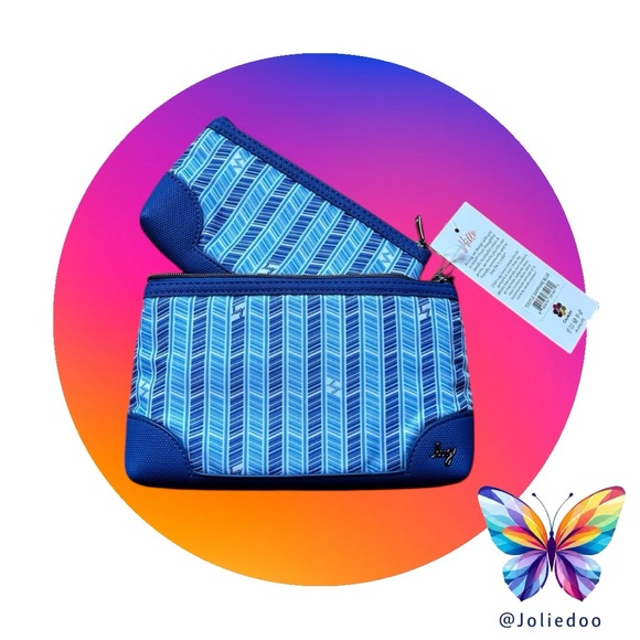 lug Handbags - Lug Tootle 2pc Organizer Set - Blue & White